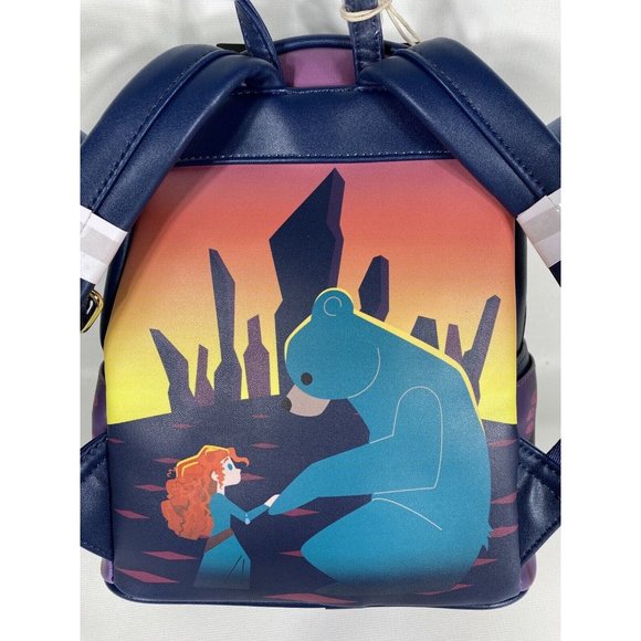 NWT Loungefly Disney Brave Princess Castle Series Mini Backpack Glow In The Dark main image 12